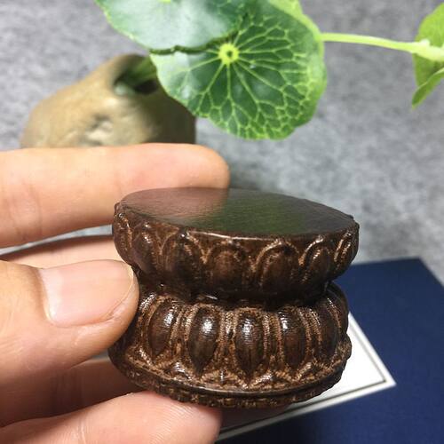 茶杯垫沉香木实木莲花底座木雕
