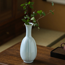 景德镇陶瓷器仿古影青瓷花瓶现代简约插花干花客厅家居装 饰品摆件