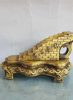 批发黄铜步步高升摆件店铺办公桌家居工艺装饰品礼品一件代发