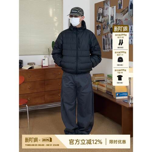 BBCN STORE 美式复古纯棉弯刀工装裤男女春季百搭宽松休闲长裤