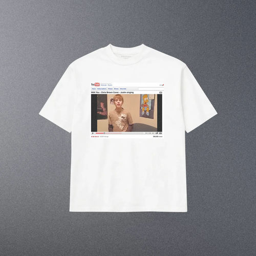 贾斯丁比伯SKYLRK 联名限定短袖T恤SWAG YOUTUBE TEE男女同款