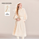MISSCOCOON法式 毛流感轻奢套装 木耳领口手工钉珠上衣A字裙冬款