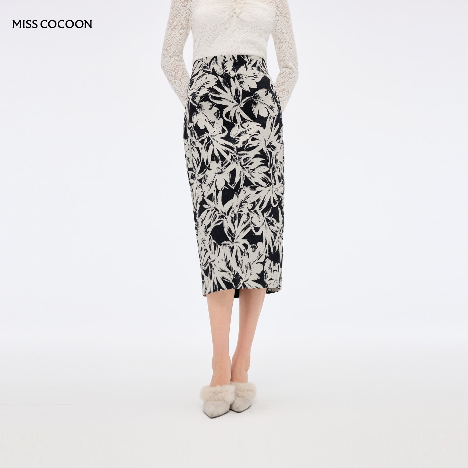 MISSCOCOON通勤H廓形半身裙