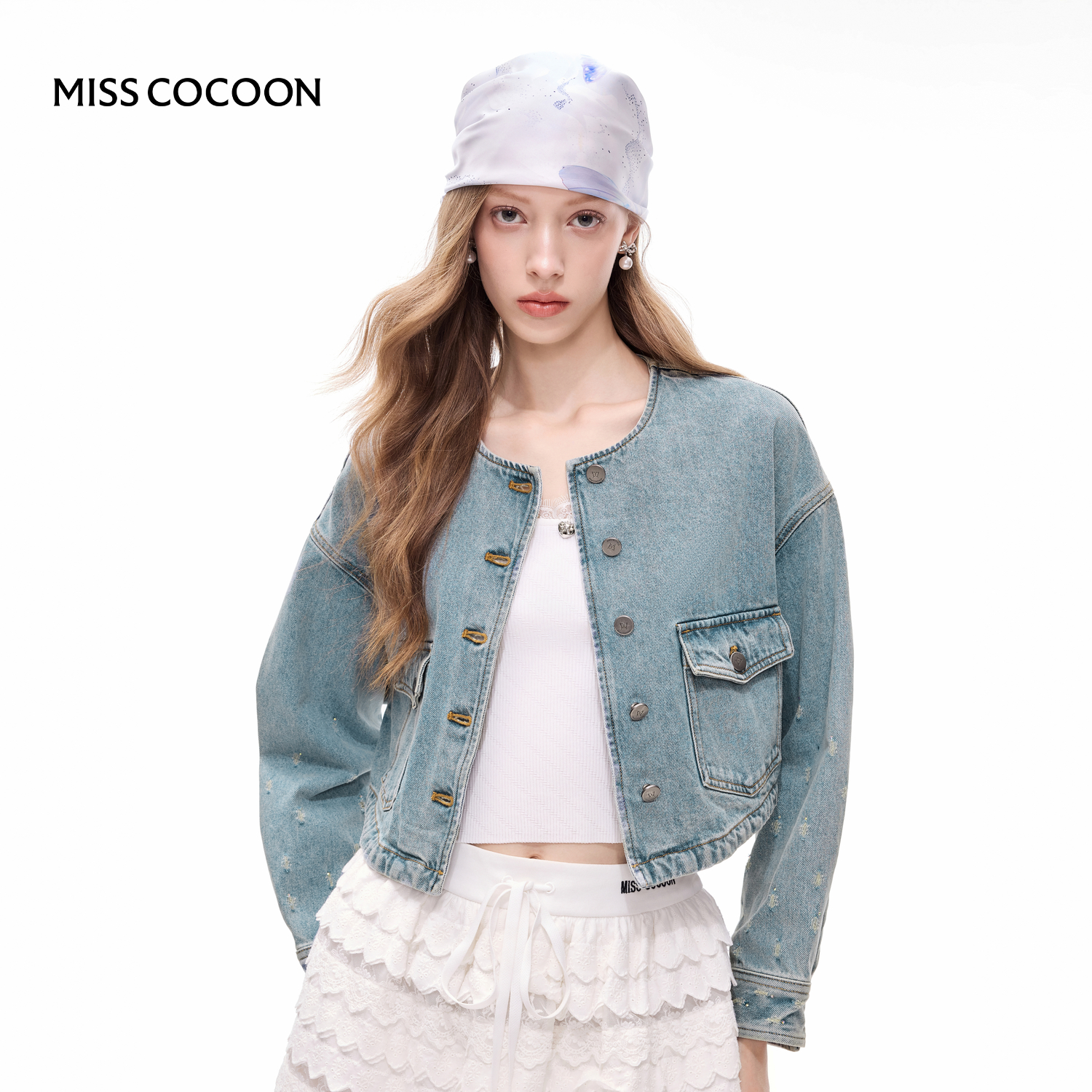 MISSCOCOON短款纽扣短外套