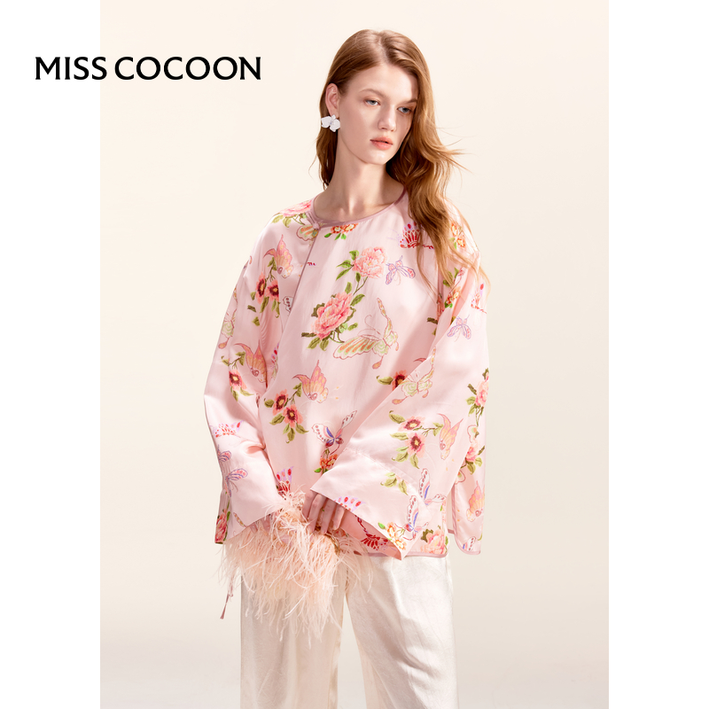 MISSCOCOON通勤衬衫印花