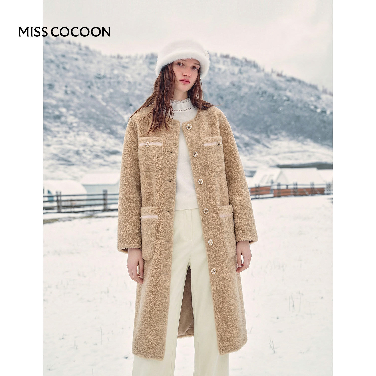 MISSCOCOON皮草中长款皮草