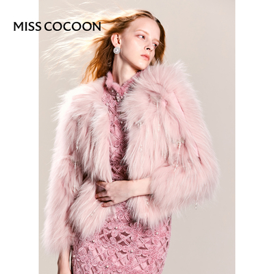 MISSCOCOON皮草大衣通勤常规皮草