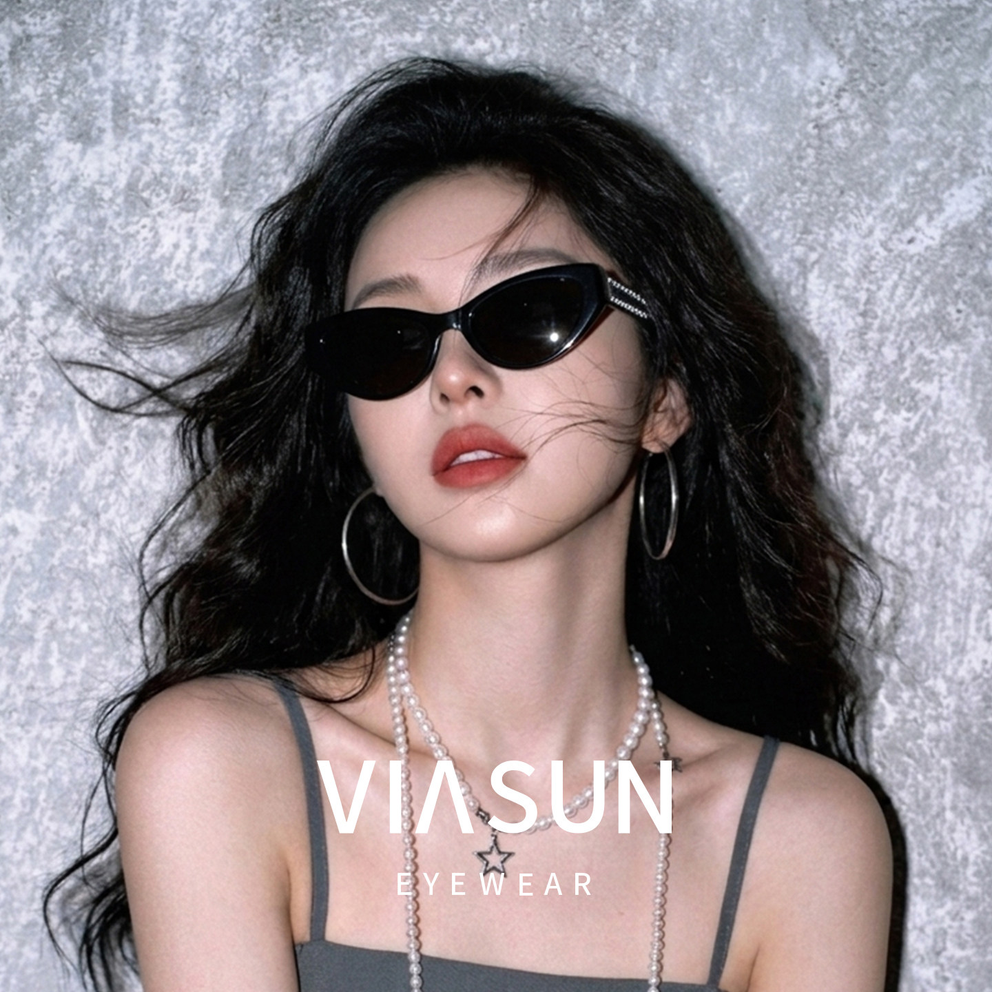 VIA SUN薇尚猫眼墨镜女高级时尚感防紫外线偏光太阳眼镜新款S6086