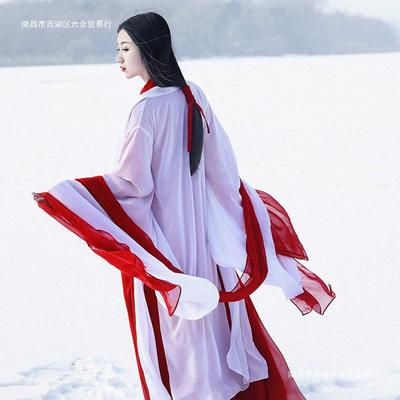 紫霞仙子服装红色魏晋古风武侠古装汉服女中国风套装超仙气飘逸