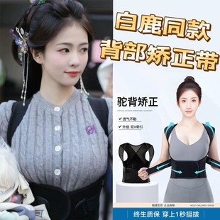 白鹿同款 佳通用 成人矫正带女士白鹿同款 儿童驼背矫正器神器男士