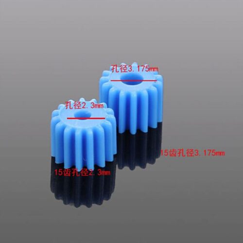 2.3MM孔 3.17MM孔 塑料齿轮 蓝色主轴齿轮 390 545 550电机齿F314