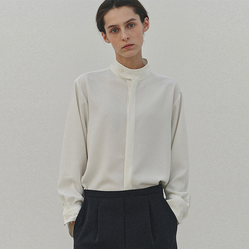 白衬衫文艺气质时尚长袖宽松舒适
