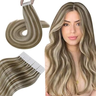 Hetto Tape in Hair Extensions Human Hair Tape in Extensio