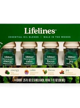 Lifelines Walk in The Woods Essential Oil Blend 4-Pack，