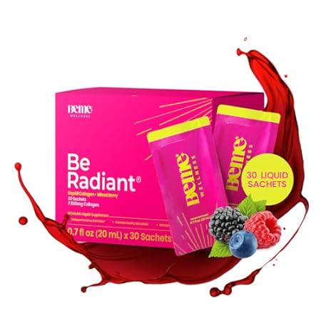 Be Radiant Liquid Collagen Peptides for Women and Men wit