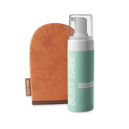 Golder Hour Tanning Mousse Self Tanner With Mitt - Achiev