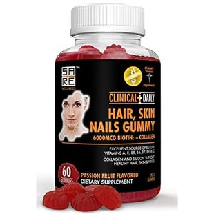 Biotin Gummies for Hair Skin and Nails with Collagen and