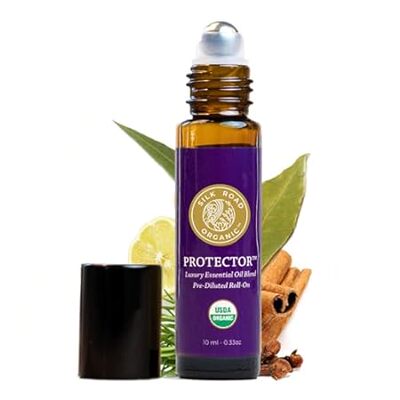 Organic Protector Essential Oil Immunity Blend Roll On， B