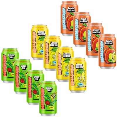 Halfday Prebiotic Iced Tea Variety 12-Pack - Nostalgic Fl