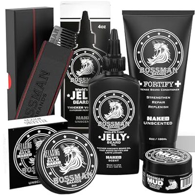 Bossman Complete Beard Kit - Made in USA - Beard Oil - Co