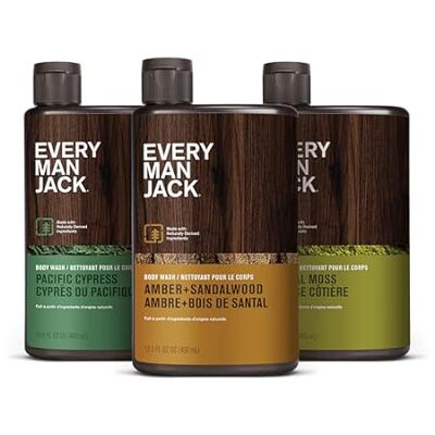 Every Man Jack Hydrating Mens Body Wash - Cleanse， Nouris