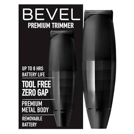 Bevel Beard Trimmer for Men - Black Edition Cordless Trim