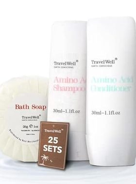 TRAVELWELL Hotel Amenities Toiletries Individually Wrappe