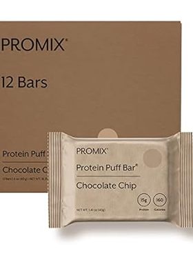 ProMix Nutrition Protein Puff Bars， 12-Pack - Chocolate C