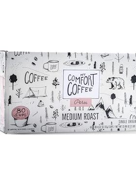 Mt. Comfort Coffee Organic Peru Medium Roast， 80 Count Co