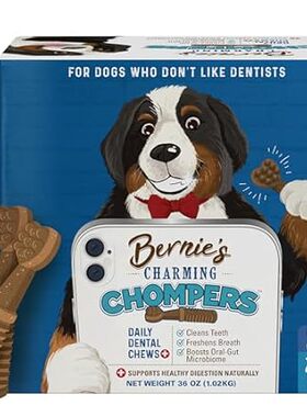 Bernie's Charming Chompers - Daily Dental Chews for Dogs