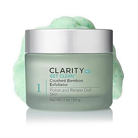 ClarityRx Get Clean Crushed Bamboo Facial Exfoliator， Pla