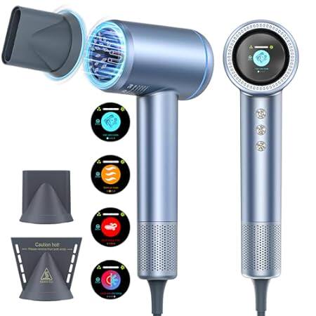 Hair Dryer， 150000 RPM High-Speed Brushless Motor Negativ