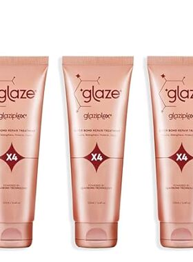 glaze GlaziPlex Super Bond Repair Treatment， 120ml 3 Pack