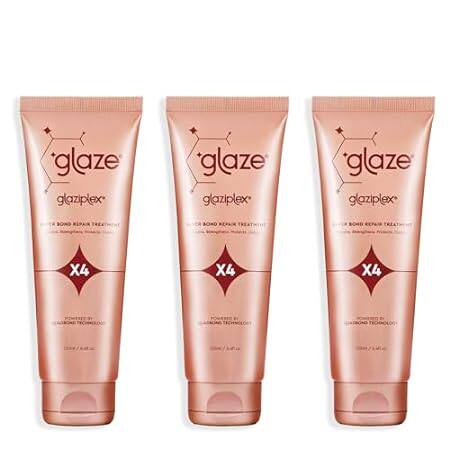 glaze GlaziPlex Super Bond Repair Treatment， 120ml 3 Pack