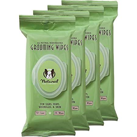 Natural Dog Company Grooming Wipes with Aloe Vera， Cleans图片