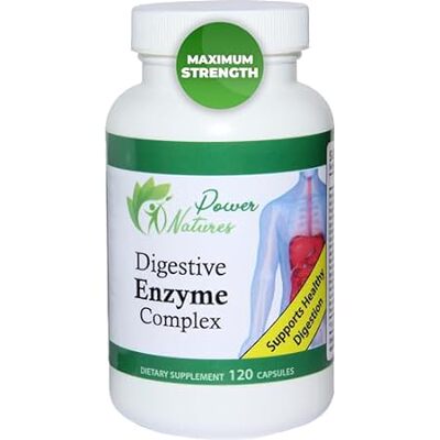 Power Natures Digestive Enzymes - Maximum Strength - Impr