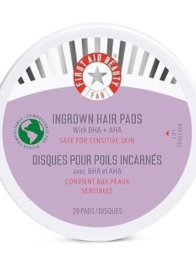First Aid Beauty Ingrown Hair Pads with BHA + AHA – Ingro