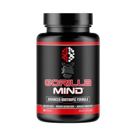 Gorilla Mind Nootropic Formula (150 Capsules) - Best Caff
