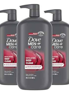 DOVE MEN + CARE Body and Face Wash Exfoliating Deep Clean