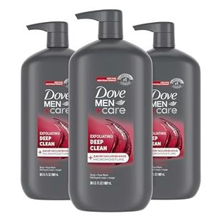 Body and Deep MEN Clean Exfoliating CARE Wash DOVE Face