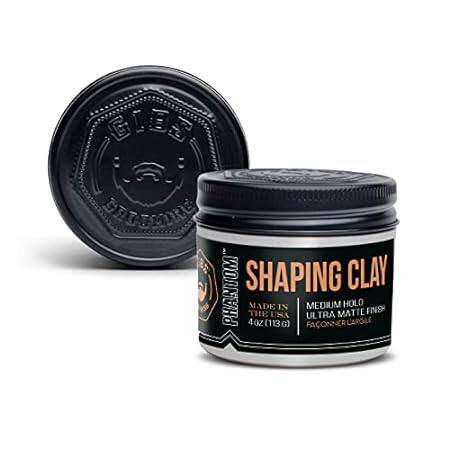GIBS Shaping Clay， Phantom， Medium Hold， Ultra Matte Fini