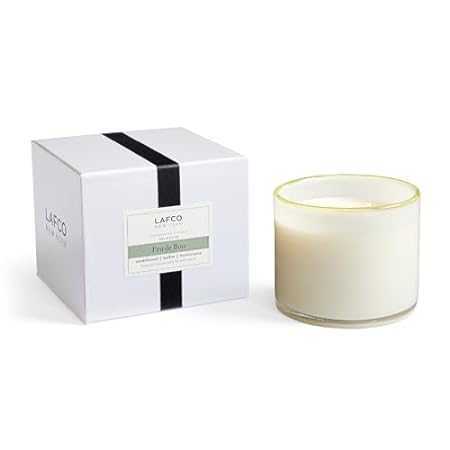 LAFCO New York 3-Wick Candle， Feu de Bois - 30 oz - 120-H