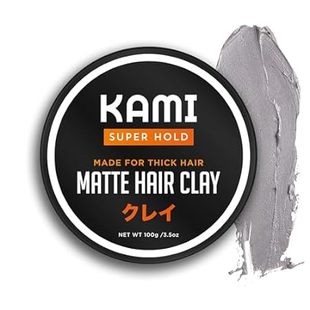 Kami Matte Hair Styling Clay for Men - Strong Hold, Ideal