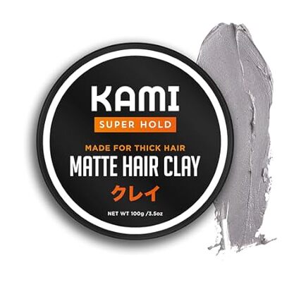 Kami Matte Hair Styling Clay for Men - Strong Hold， Ideal