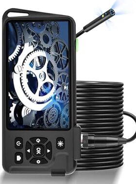 50FT Triple Lens Endoscope Borescope 5'' Larger IPS Scree