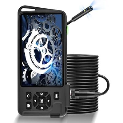 50FT Triple Lens Endoscope Borescope 5'' Larger IPS Scree