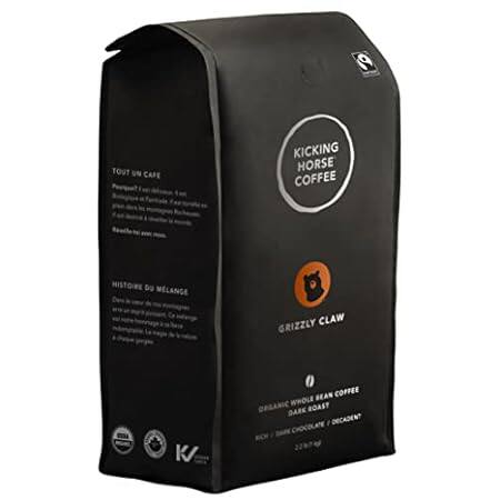Kicking Horse Coffee， Grizzly Claw， Dark Roast， Whole Bea