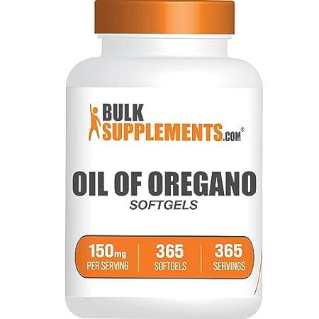 BulkSupplements.com Oil of Oregano Softgels - Oregano Oil
