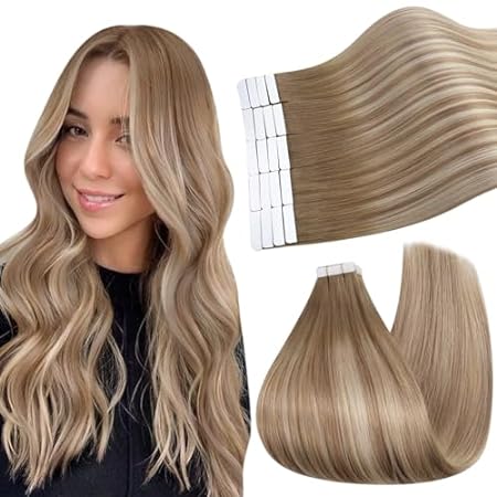 Ugeat Tape in Extensions Human Hair Ombre Remy Tape in Ha