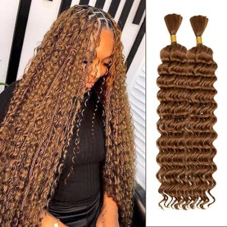 Deep Wave Bulk hair for Braiding Wet and Wavy Micro Braid